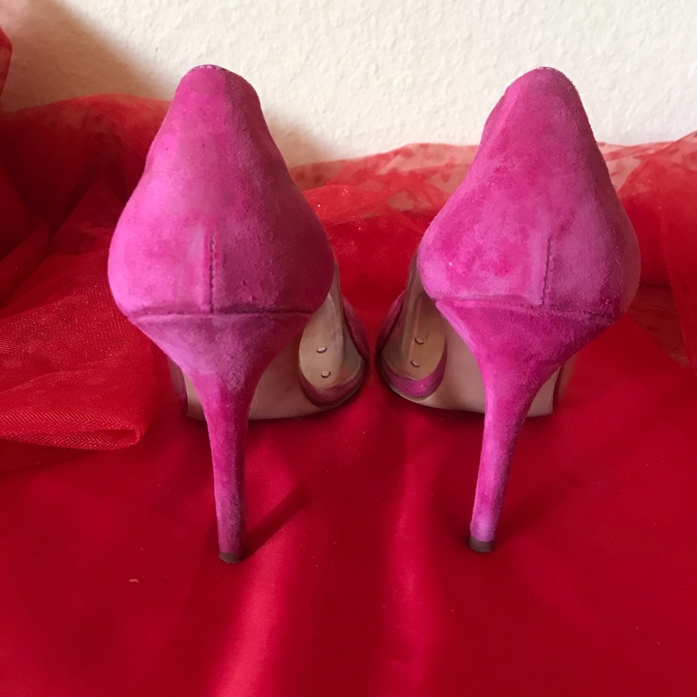 Lovely Miss Bella’s Japeen multi-suede Guess heels - Picture 5 of 7
